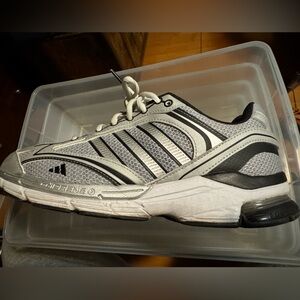 Adidas  Men's Athletic White and Black Shoes